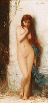 Julio José Lefebvre Painting - Variación de La Cigale desnuda Jules Joseph Lefebvre